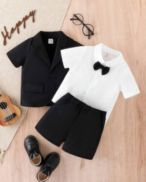 Baby Boy Dapper Dude Formal Outfit Set (3-Piece)